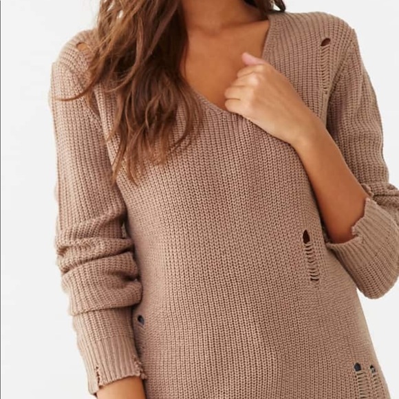Sweaters - Distressed Sweater